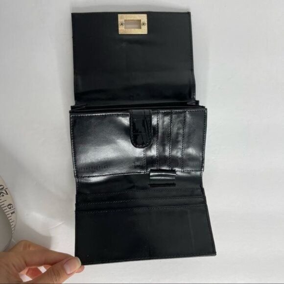 Forever 21 Black Wallet with Coin Pouch and Card Slots - Picture 3 of 6